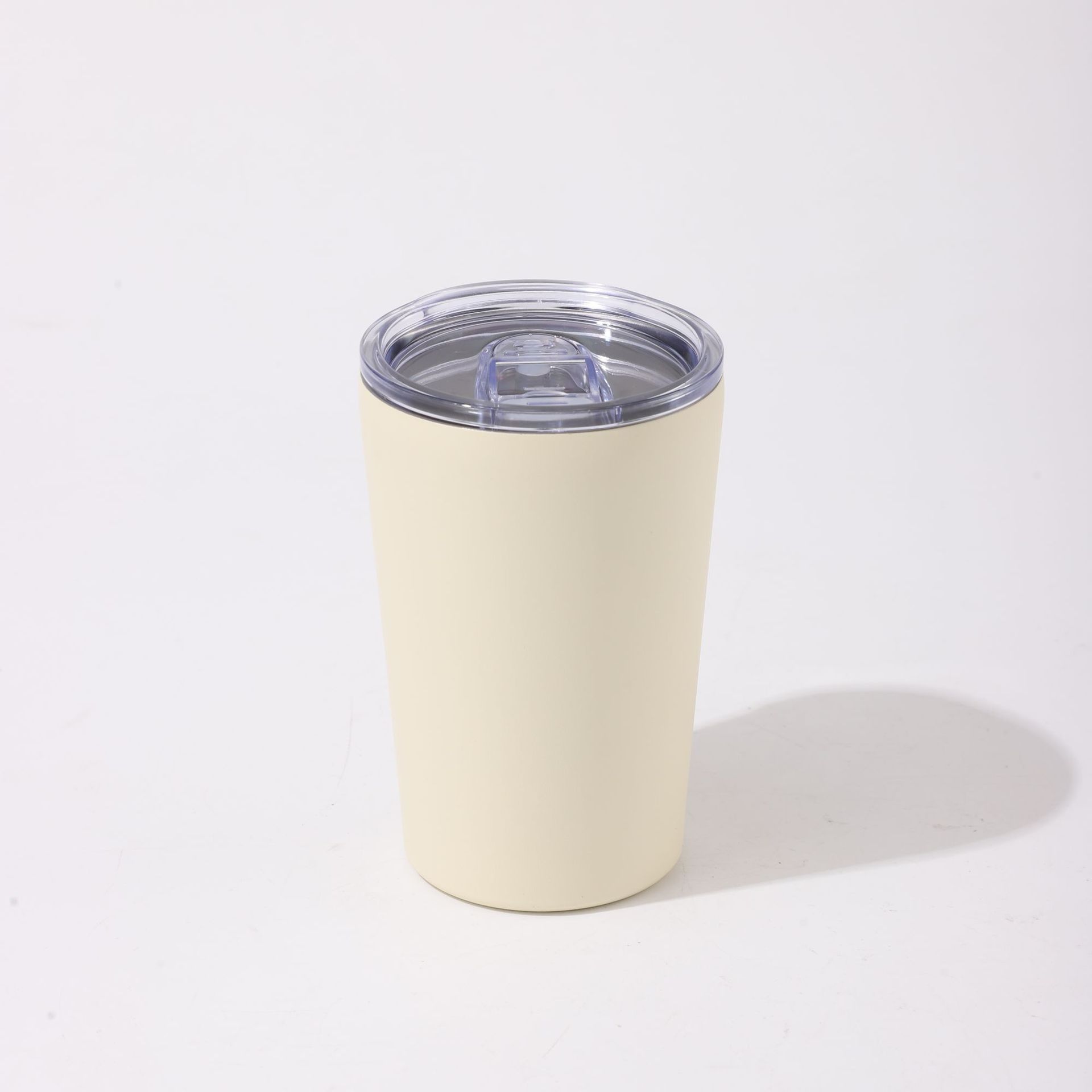 新款双层304不锈钢透明盖保温杯迷你便携牛奶杯高颜值简约咖啡杯详情5
