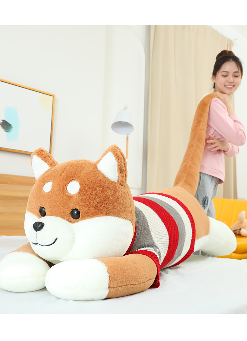 Factory direct supply of Shiba Inu plush toys, Pappa Dog throw pillows, long pillows, bed dolls and cute stuffed toys wholesale pic 17