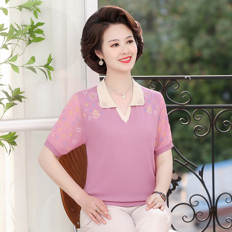 中年妈妈装新中式连衣裙套装女中老年夏季国风短款开衫长裙两件套详情15