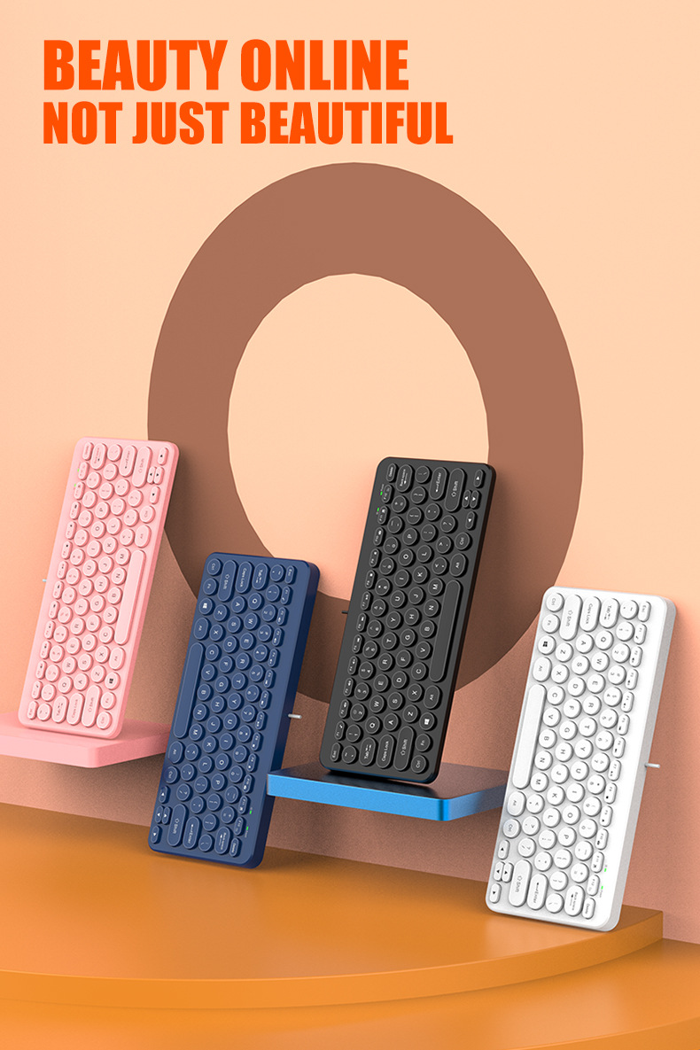 The K380 external keyboard for laptops, with retro round keycaps and silent keys, is a universal neutral keyboard for desktop laptops pic 15