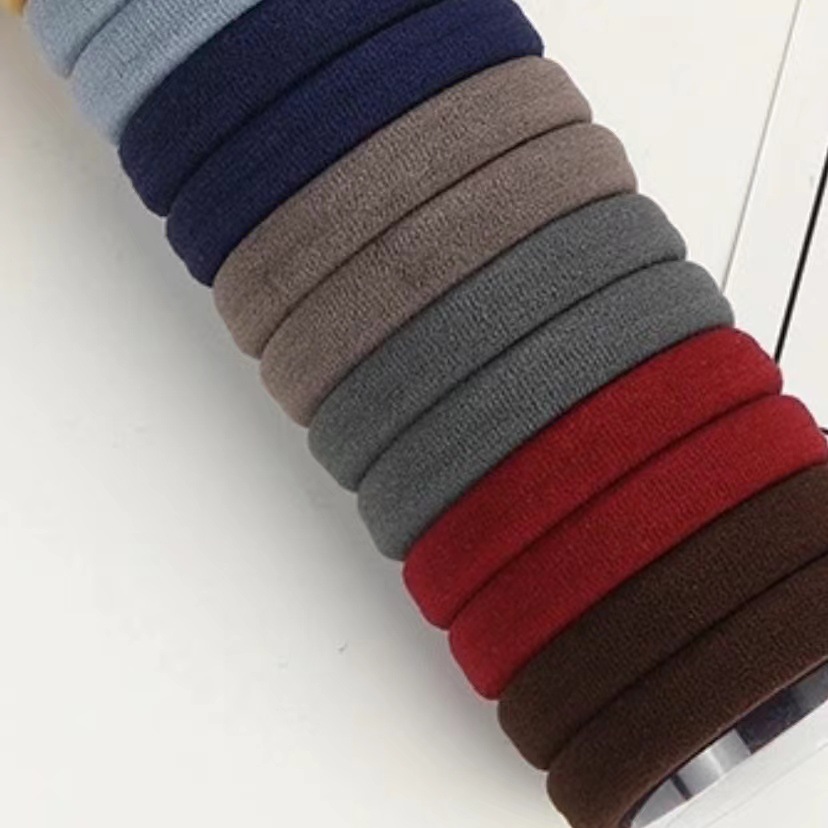 Colorful rubber bands, high ponytail leather straps, hair ties, high-elasticity and durable hair ties for girls in summer, simple hair bands for tying hair pic 12
