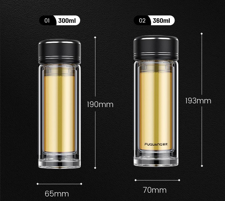 富光双层玻璃杯泡茶杯防爆水杯子耐高温隔热个人专用保温男女杯子详情34