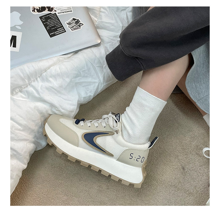  热卖2023春季新款厚底网面透气运动阿甘鞋MIS-886详情4