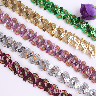 Yiwu manufacturer wholesale of clothing accessories, herringbone lace, centipede lace in stock supply, wavy colored lace pic 12