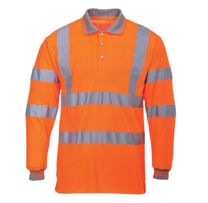 透气翻领反光T恤Polo衫详情5