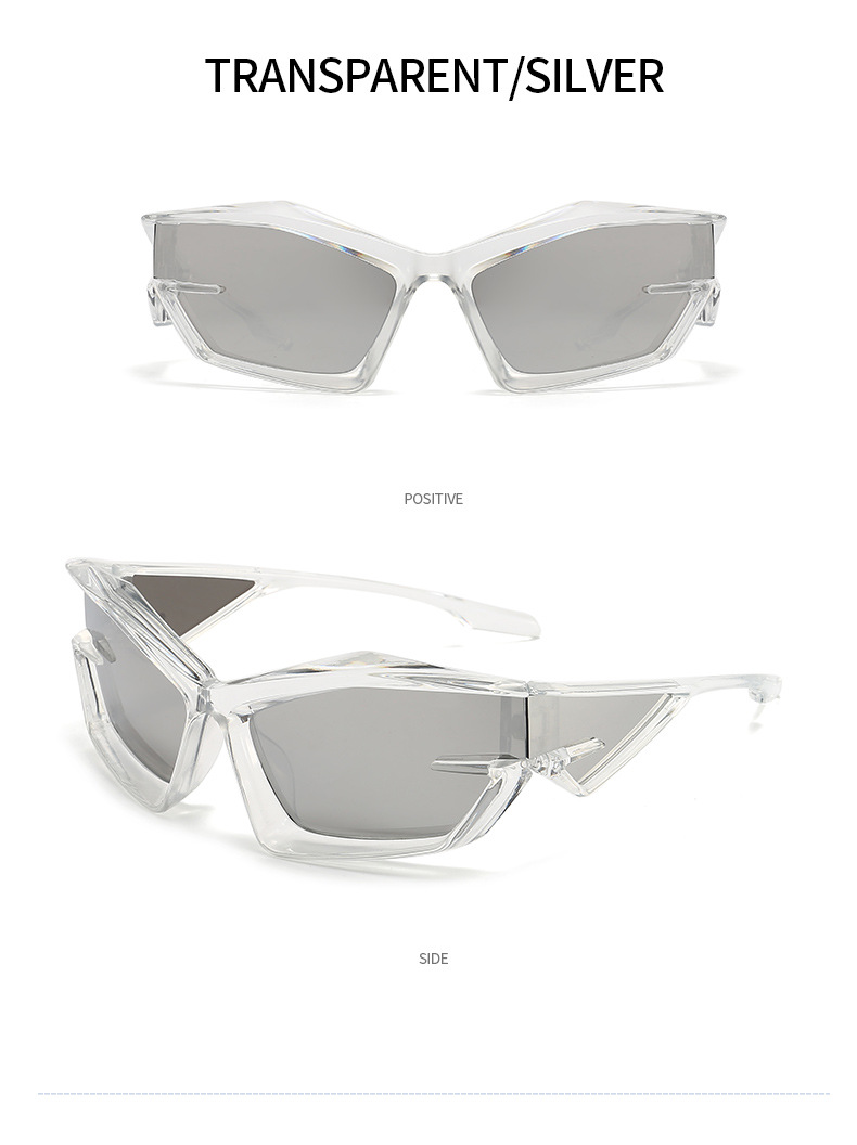 2022 New European and American futuristic tech sunglasses Y2K street style fashion show sunglasses, cross-border heterosexual sunglasses pic 20