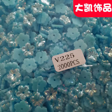 AB color semi-circular pearl mobile phone beauty electroplating imitation pearl diy nail art pearl accessory Plum blossom pearl pic 2