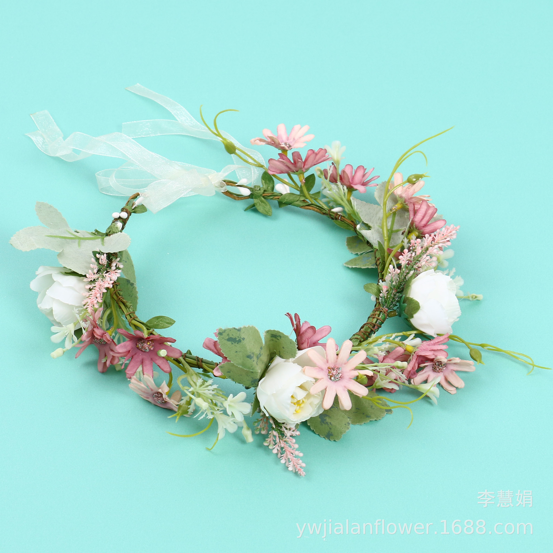 This retro green and super soft peony flower ring with a European and American style is a must-have item for your trip pic 12