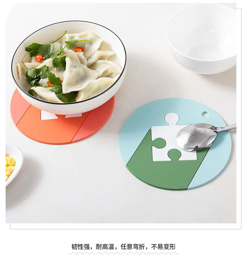 Customized PVC soft rubber anti-slip coasters, personalized and fashionable soft rubber table heat insulation pads and pot pads pic 15