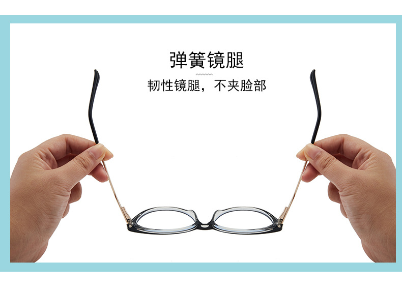 New fashionable anti-blue light glasses, cross-border European and American cat-eye frames, ins retro photosensitive color-changing glasses pic 6