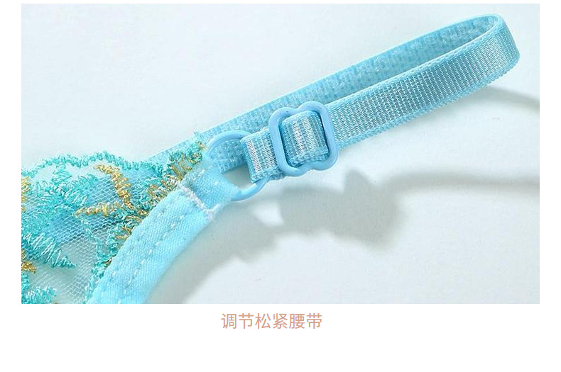 New mesh embroidery inner layer with French lingerie straps bra set for young ladies, sexy and cute, European style 672AA pic 22