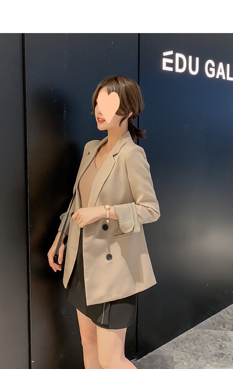 2022年秋小西装外套女韩版英伦风网红显瘦西服套装女士气详情14