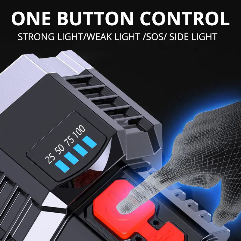 义乌闪电鹰led手电筒小强光便携户外可充电超亮cob工作灯多功能手详情21