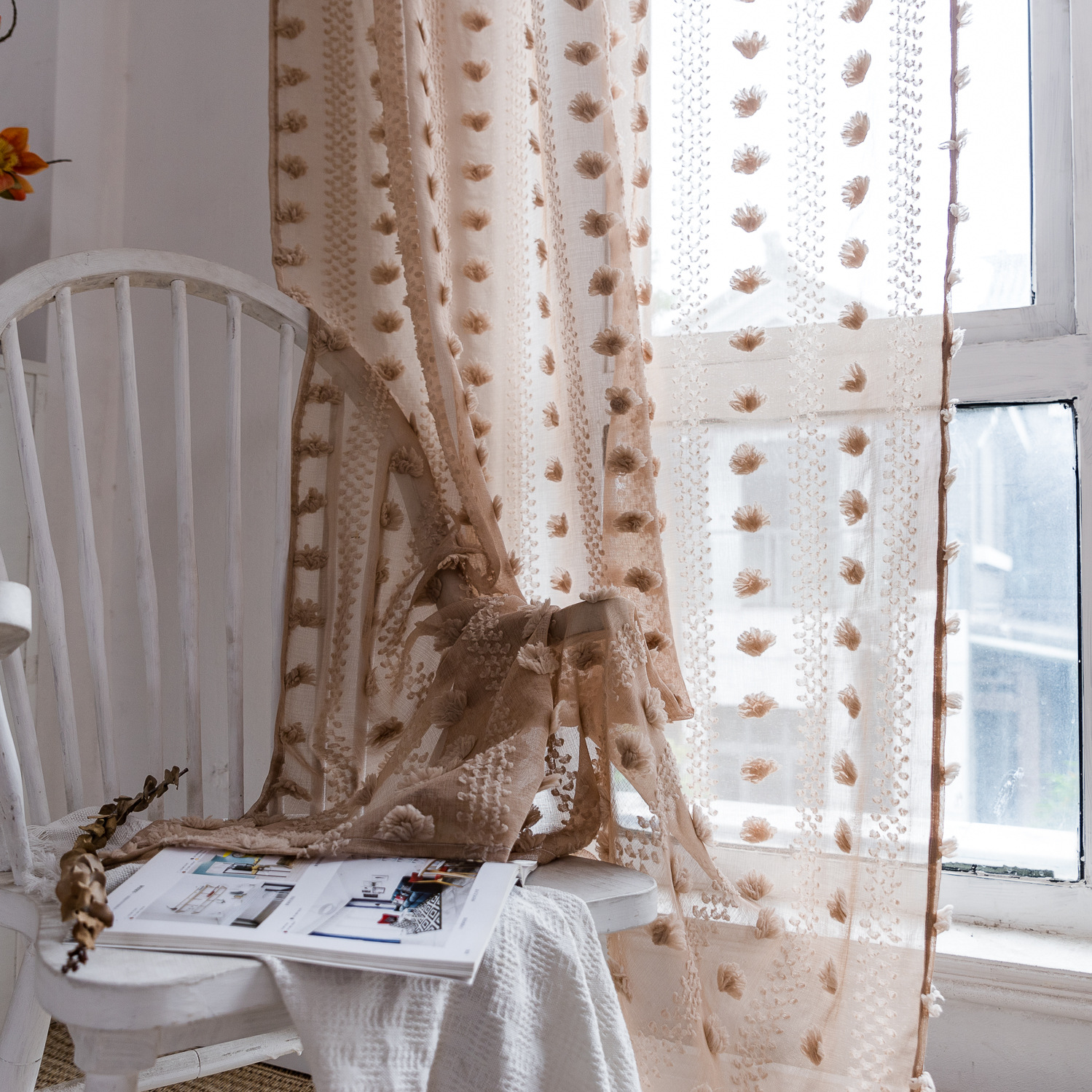 Cross-border best-selling Instagram influencer finished yellow niche light and thin window screen for living rooms and bedrooms. Manufacturer pic 87