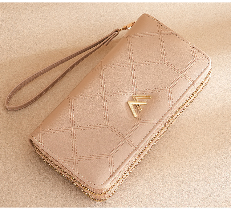 Bolso de las mujeres 2023 nuevo estilo largo bolso de las niñas linger doble cremallera de moda 100 manijas bolso bolso clip de dinero pic 22