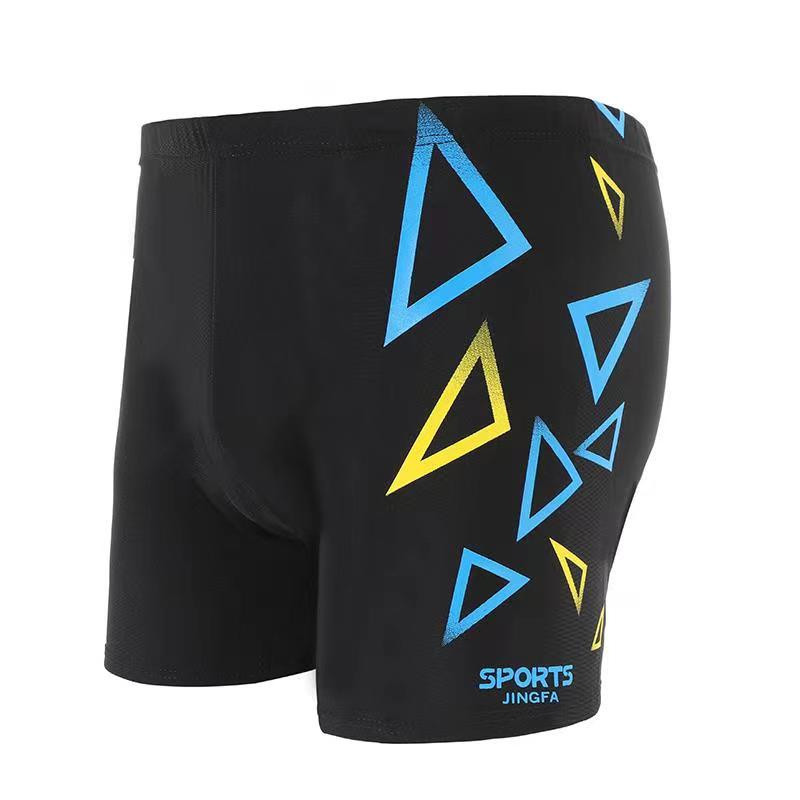 男士泳裤平角宽松游泳裤加大泳裤沙滩泡温泉时尚印花泳裤批发详情14