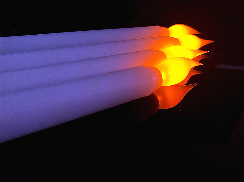 LED long pole wax 28CM electronic candle lamp decorative handicrafts and ornaments pic 4