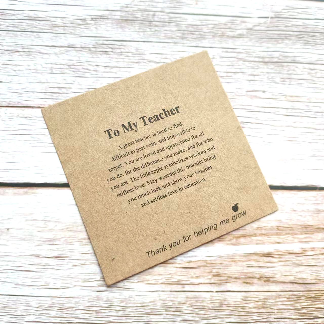 Amazon Cross-border New 8*8CM letter to my teacher Teacher Graduation Season accessory packaging card pic 11