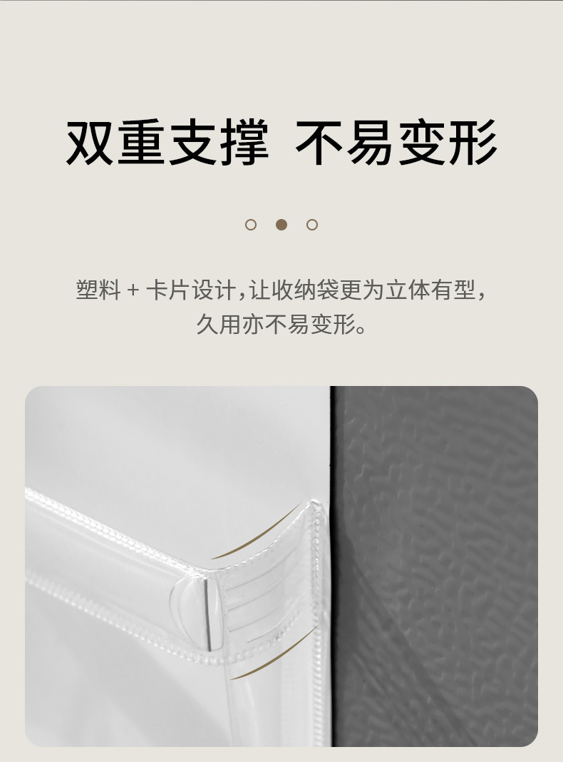 FaSoLa household transparent magnetic refrigerator storage bag, refrigerator stickers, magnetic stickers, accessories and sundries classification pvc storage bag pic 6