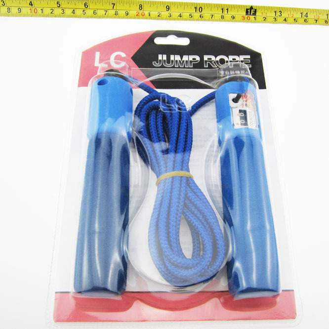 L1411 LC计数跳绳 海绵柄 防滑跳绳 文具批发  9元9体育跳绳详情4