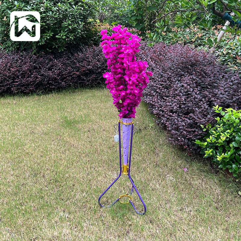 Direct sales manufacturer cross-border wedding and wedding scene wedding baskets, iron baskets, flower baskets, wedding flower stands, welcome baskets, aisle flower baskets pic 16