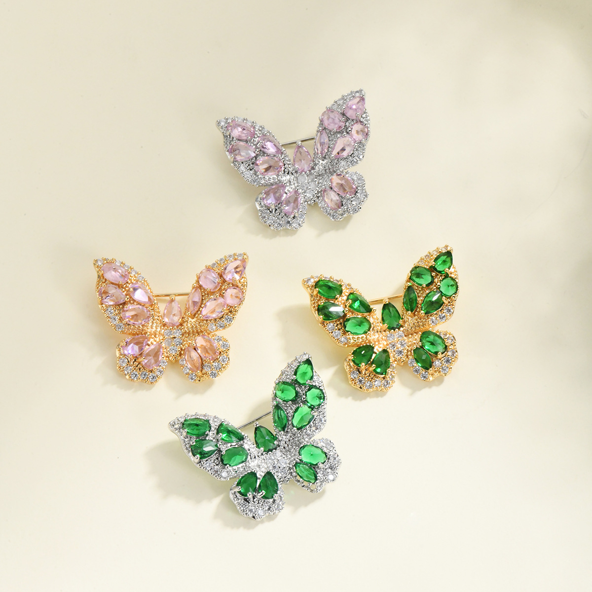 胸针太阳花圆形蝴蝶小胸针优雅气质韩版时尚领针收腰装饰防走光扣详情5