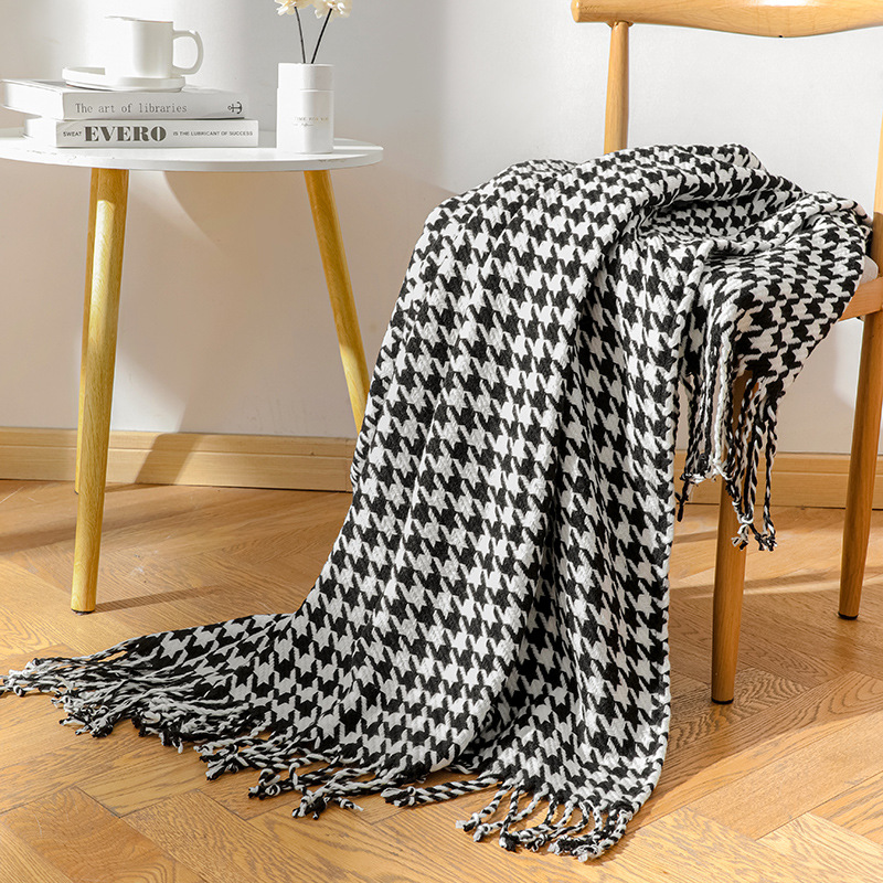 Nordic InS-style knitted blankets, casual sofa covers, blankets, air conditioning blankets, new factory stock, one-piece consignment pic 6