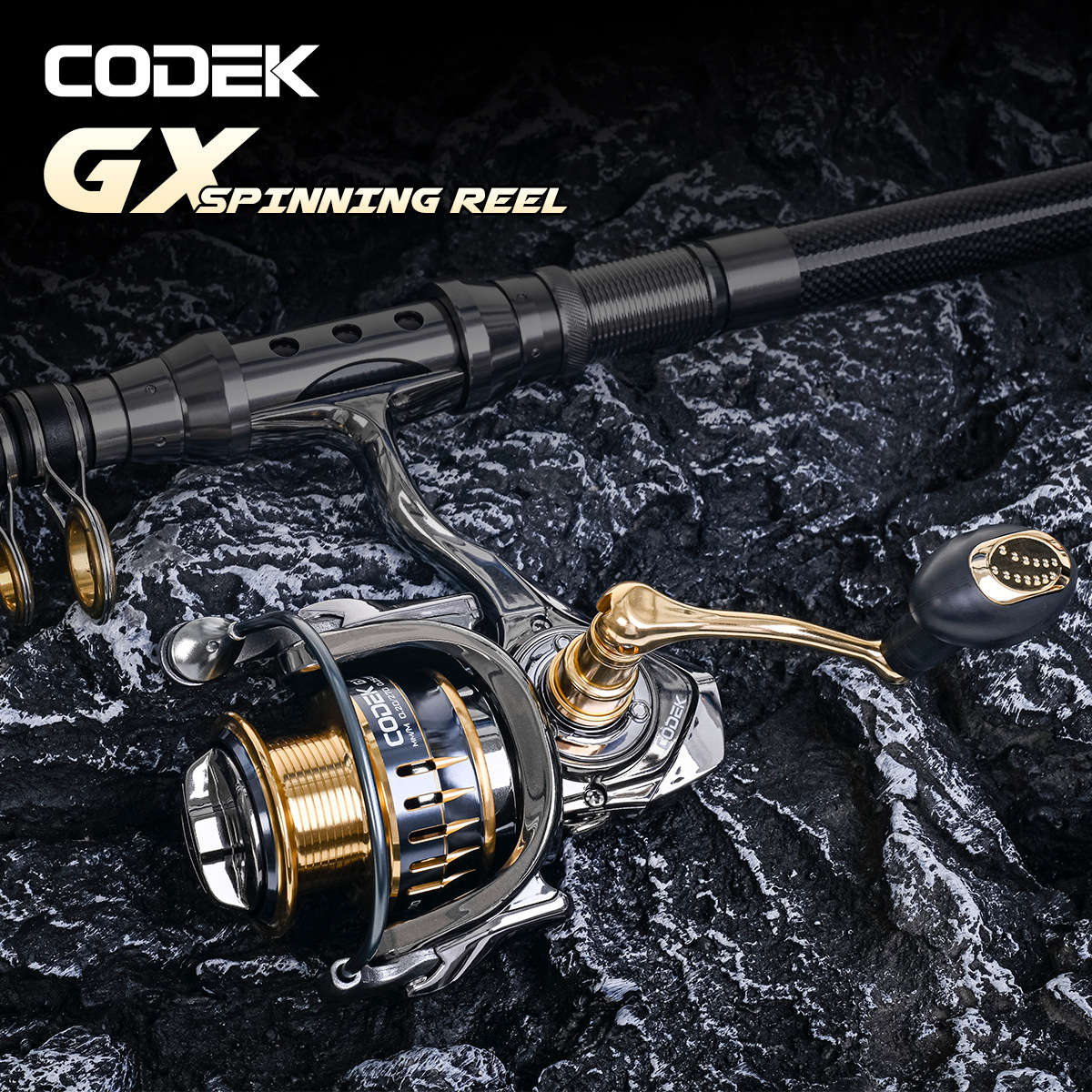 28150 CODEK [GX Sea Fishing Spinning Wheel] Metal Swing arm Line Cup Lure Fishing Reel Fishing Gear 1 pic 1