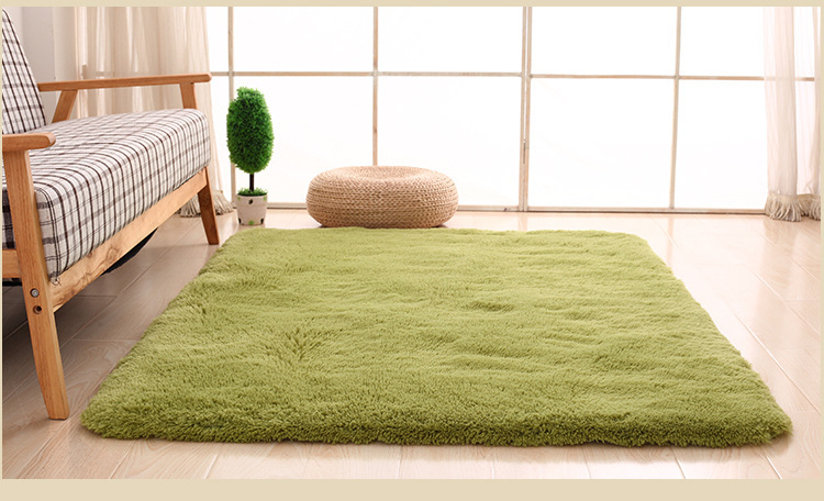 简约现代长毛客厅地毯 丝毛地毯4.5cm卧室床边榻榻米地毯详情10