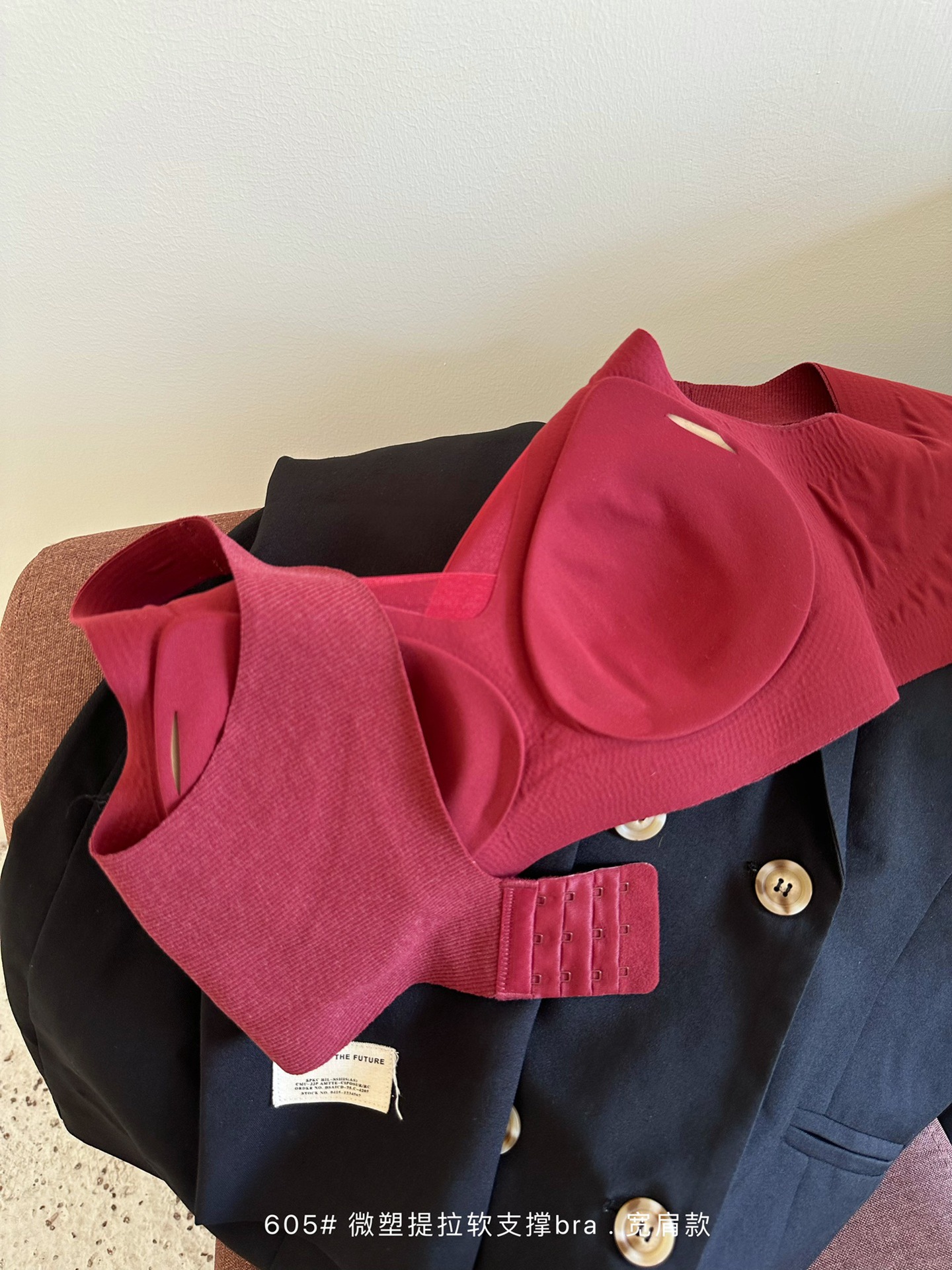 秋冬磨毛暖肌提拉软支撑调整文胸内衣女无钢圈上托聚拢防下垂宽肩详情20