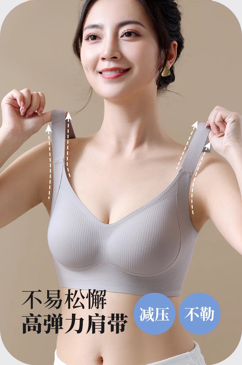 内衣女聚拢防下垂收副乳大胸显小夏季薄款提拉上托无钢圈文胸罩详情13