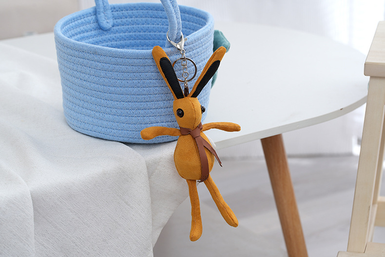 Japanese-style chanel-style rabbit bag pendant, personalized plush toy, car keychain, girl figurine pendant pic 20