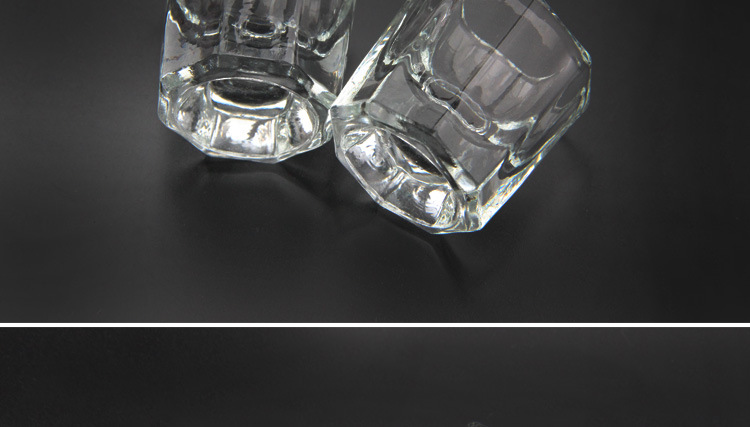 Nail care tools and supplies: crystal cups, octagonal polygonal glass cups, nail care glass cups, pen wash, transparent small cups pic 6