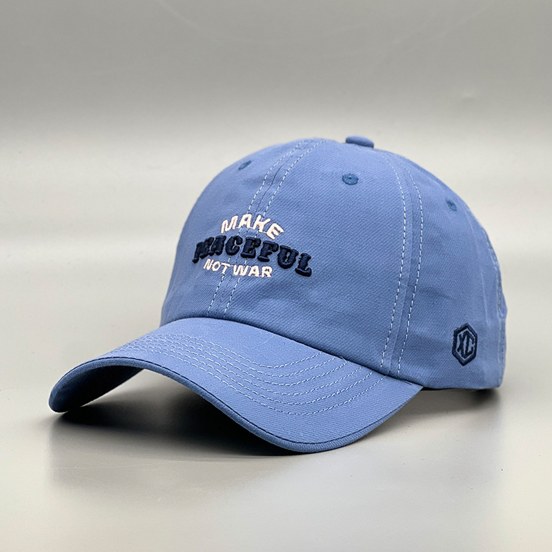 Hacer letras bordado gorra de béisbol mujeres cuatro estaciones versátil casual dutch tong cap protector solar visera pareja correr al aire libre pic 5