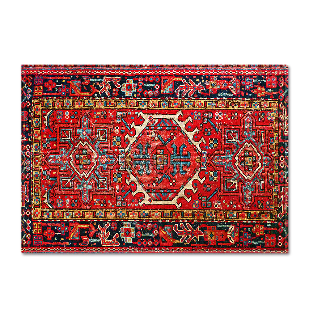 Ethnic-style retro European-patterned large carpet, square floor mat, cross-border manufacturer supply, one-piece consignment, stripes pic 13