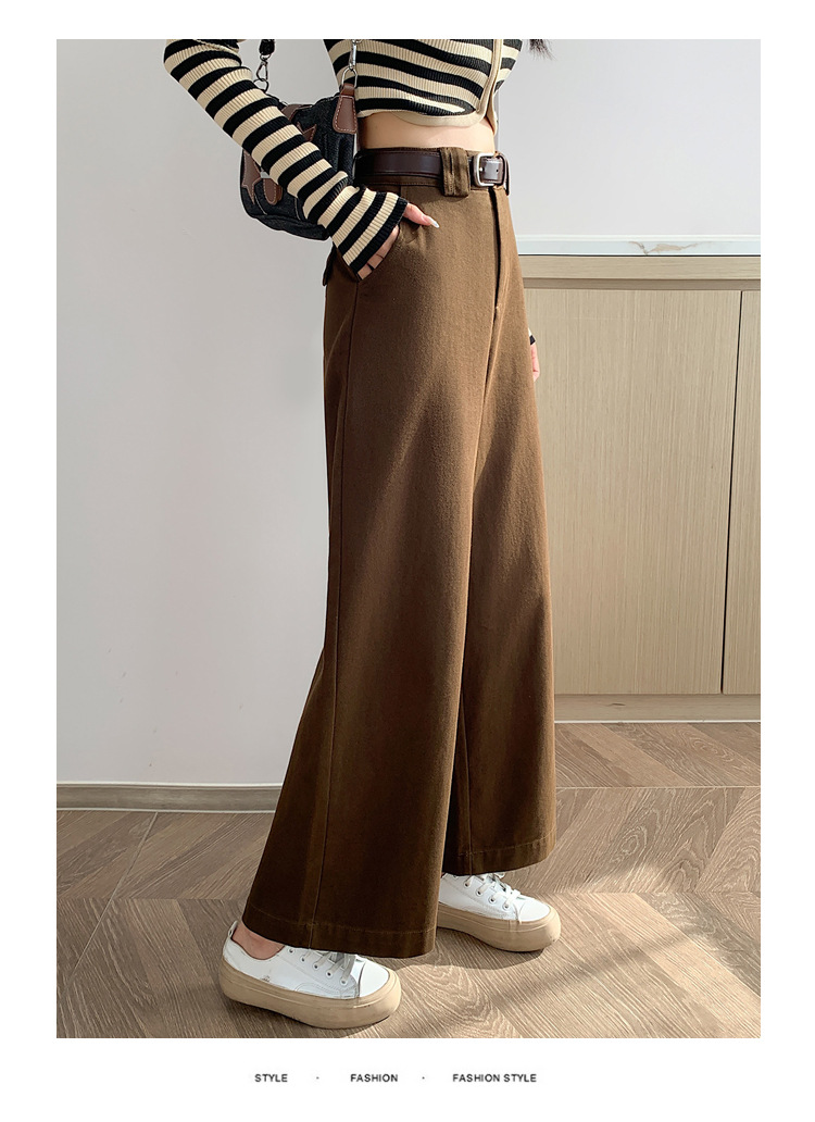 法式八分九分天丝棉阔腿牛仔裤女秋季新款小个子宽松显瘦直筒裤详情55