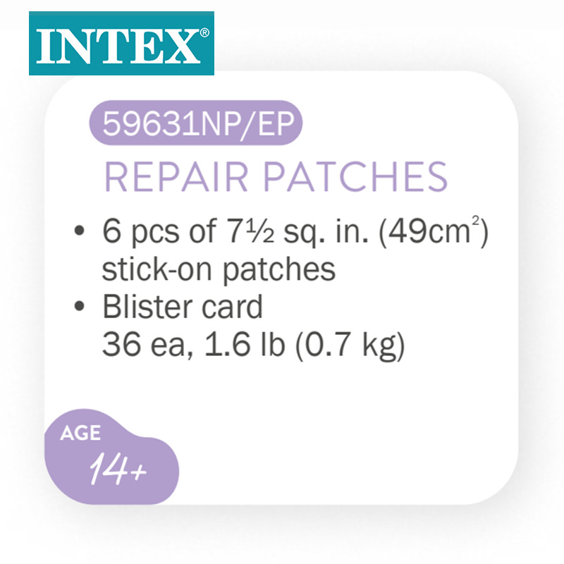 INTEX original 59631 inflatable mattress boat toy swimming pool special repair sheet PVC self-adhesive pic 3