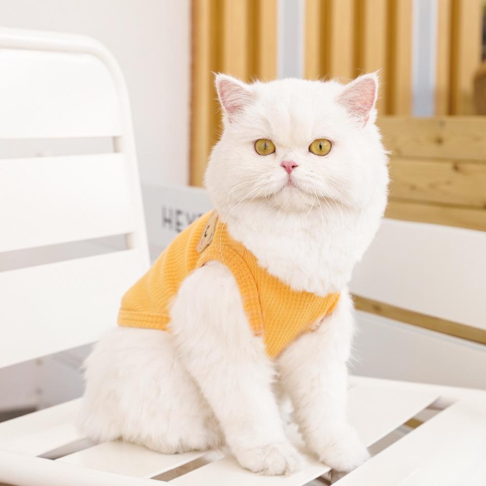 Pet clothing, Waffle bear summer vests, Teddy small and medium-sized dogs, cat and dog clothing manufacturers wholesale pic 18