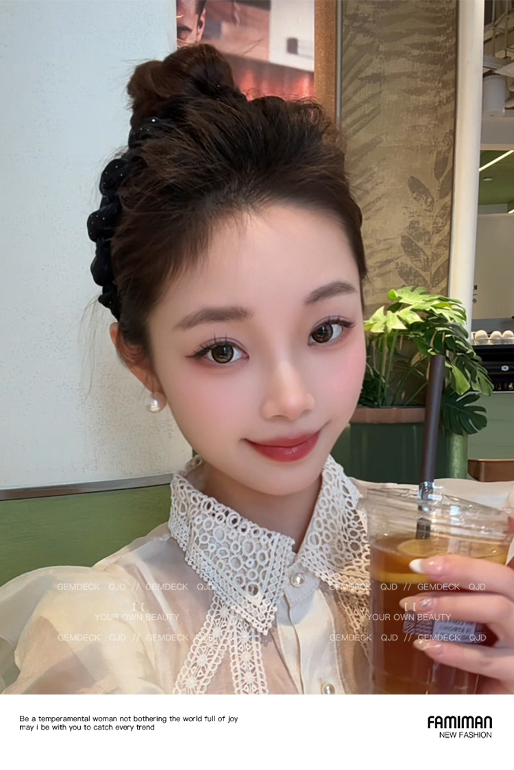 Paris Princess Hairband for Women, 2025 New style, high-end, stylish and fashionable face-washing hairpin, high top headband headwear pic 11