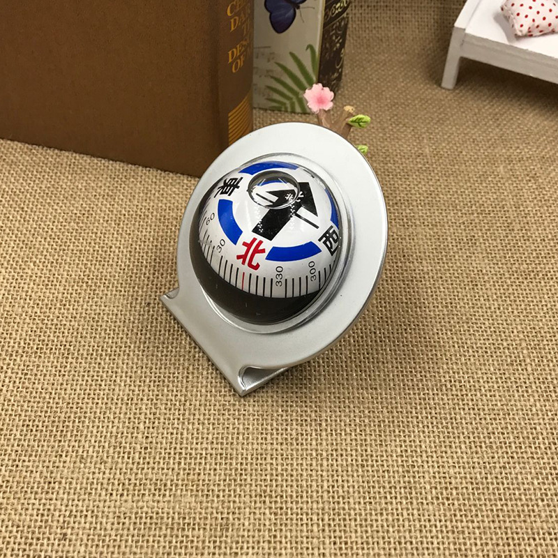 Jianghu Department Store LC600 Large White Ball Car Compass and Compass, Car Decoration in Chinese/English pic 4