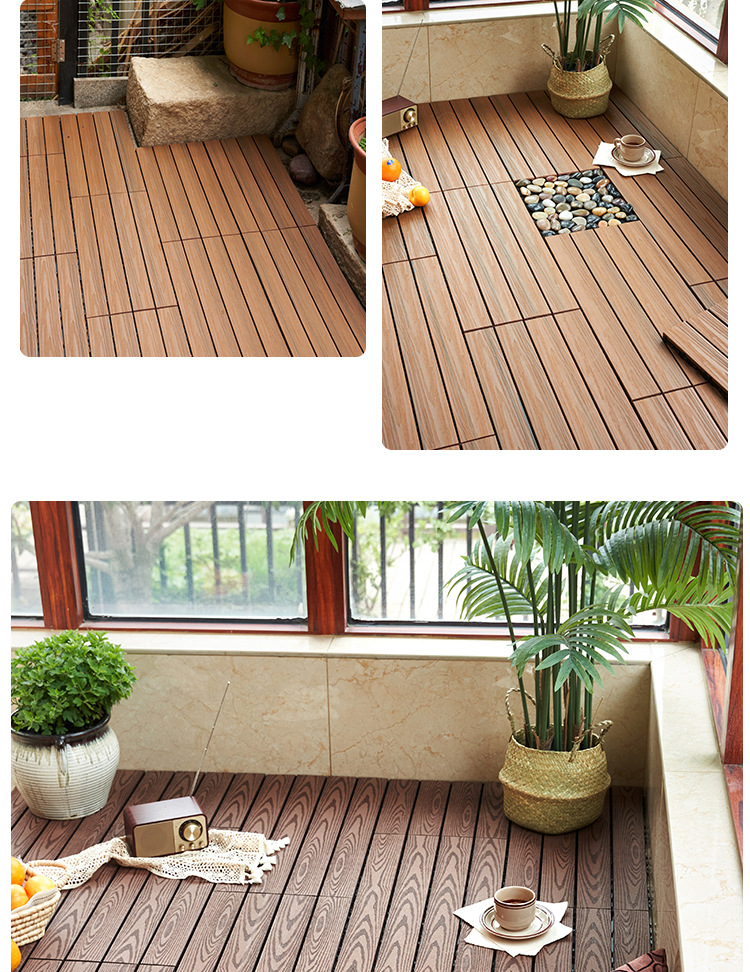 户外拼接木地板室外环保型塑木复合地板 防腐生态diy木塑地板厂家详情17