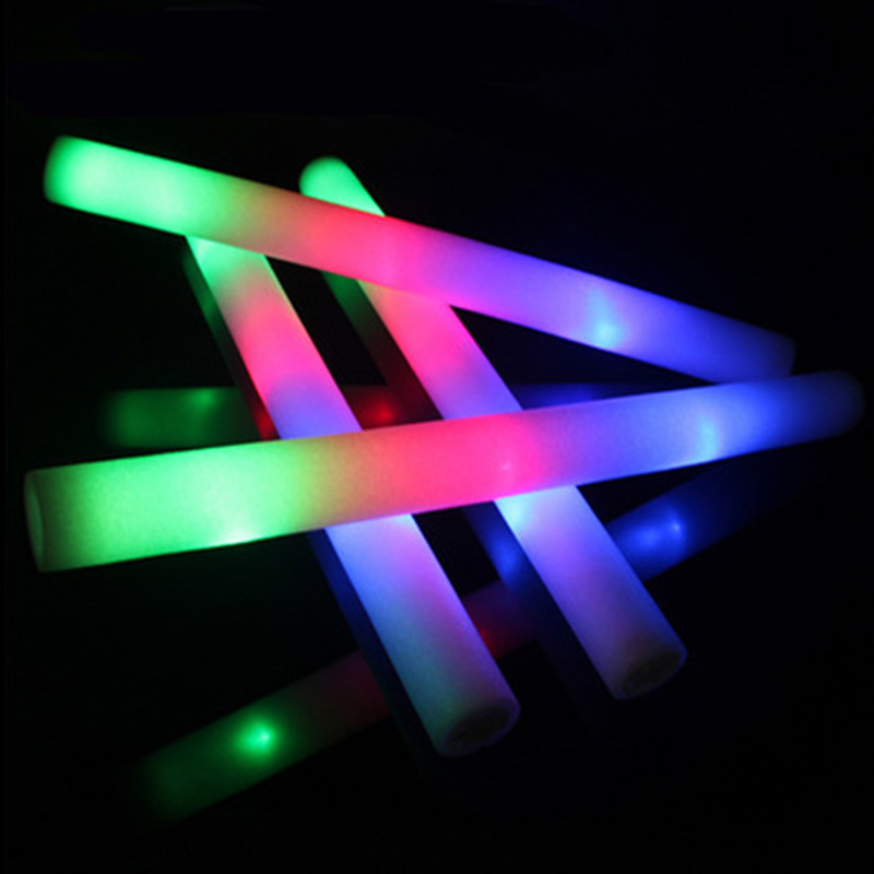 قضبان فلورية من طراز LED FFL من قضبان اسفنجية ملونة كبيرة 48CM عبر الحدود pic 7