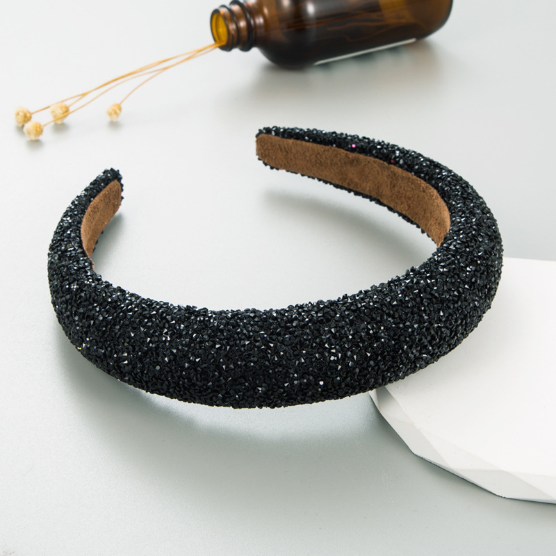 New style hair bands, European and American fashion, light luxury, full diamond pearl headbands, Korean-style elegant facial cleansing headwear wholesale and export pic 24