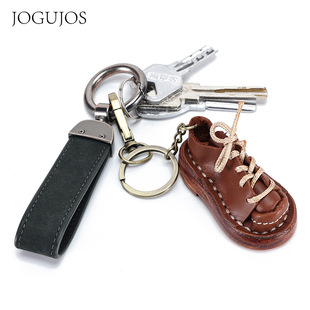 跨境疯马皮钥匙包多功能零钱包复古真皮汽车钥匙包门用车用钥匙包详情17