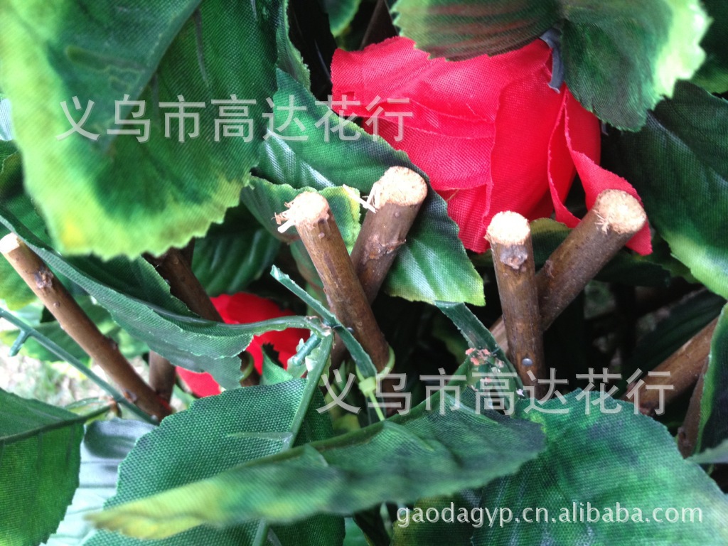 Artificial rose vine, Korean rose artificial flower decorative vine, wedding decoration flower vine manufacturer, 9 roses pic 24