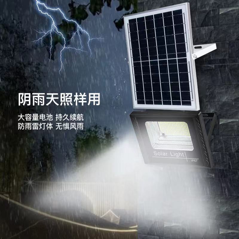 Rechargeable solar floodlight waterproof outdoor courtyard human-sensing portable automatic floodlight sensing landscape light pic 5
