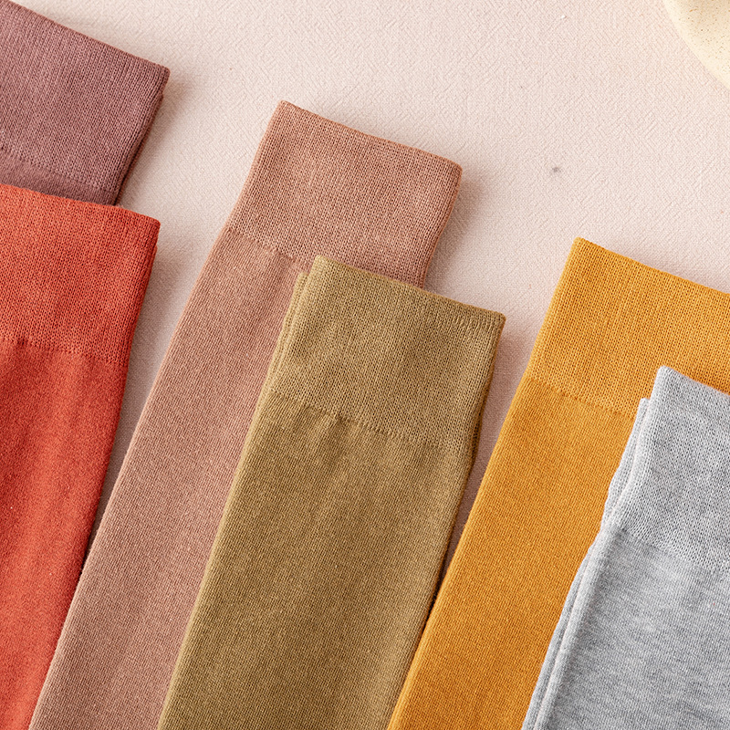 New solid color calf socks for autumn and winter, slimming legs, JK socks, Japanese student knee-length cotton socks, cross-border distribution pic 12