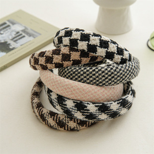 头饰新款蝴蝶结发饰 儿童纯色婴儿发带发饰宽边女童宝宝微弹头带                              详情12