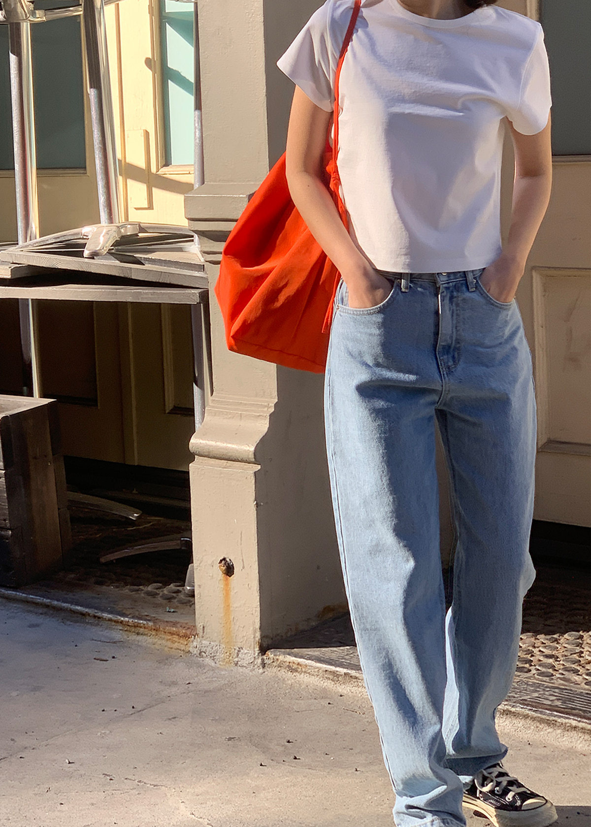 Pure cotton off-the-shoulder embroidered short-sleeved T-shirt for women, 2025 summer solid color casual style, Han Dongdaemun base layer ha*g pic 34