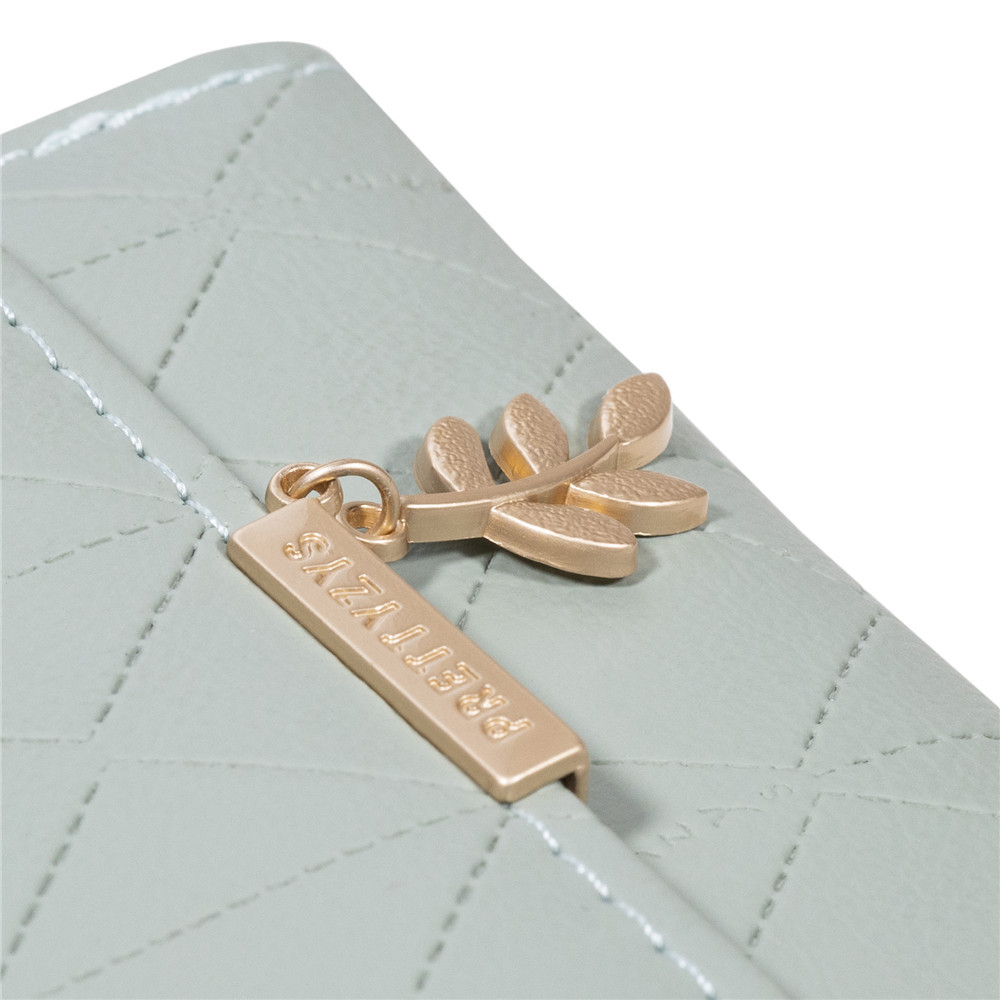 普瑞蒂钱包女新款日韩版小清新折叠搭扣拉链短款钱夹多功能零钱包详情18